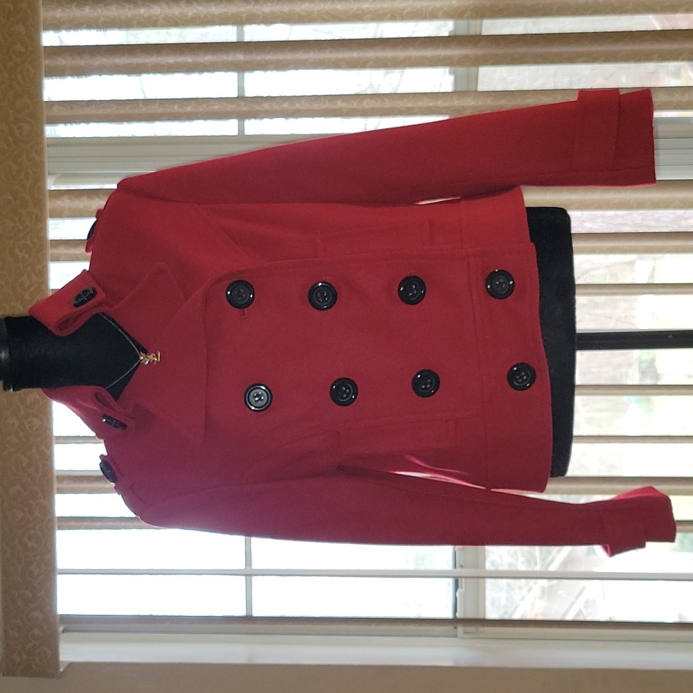 Red peacoat - Picture 3 of 5